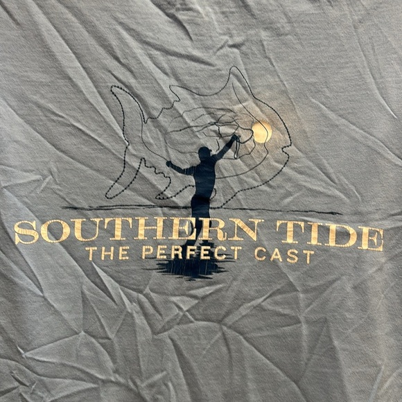 Southern Tide Light Blue Short Sleeve Tee - Picture 3 of 4